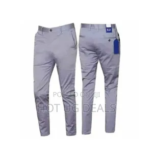 Men's Kaki Trousers - Light Grey