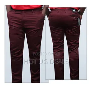 Stretcher Khaki Trouser - Maroon
