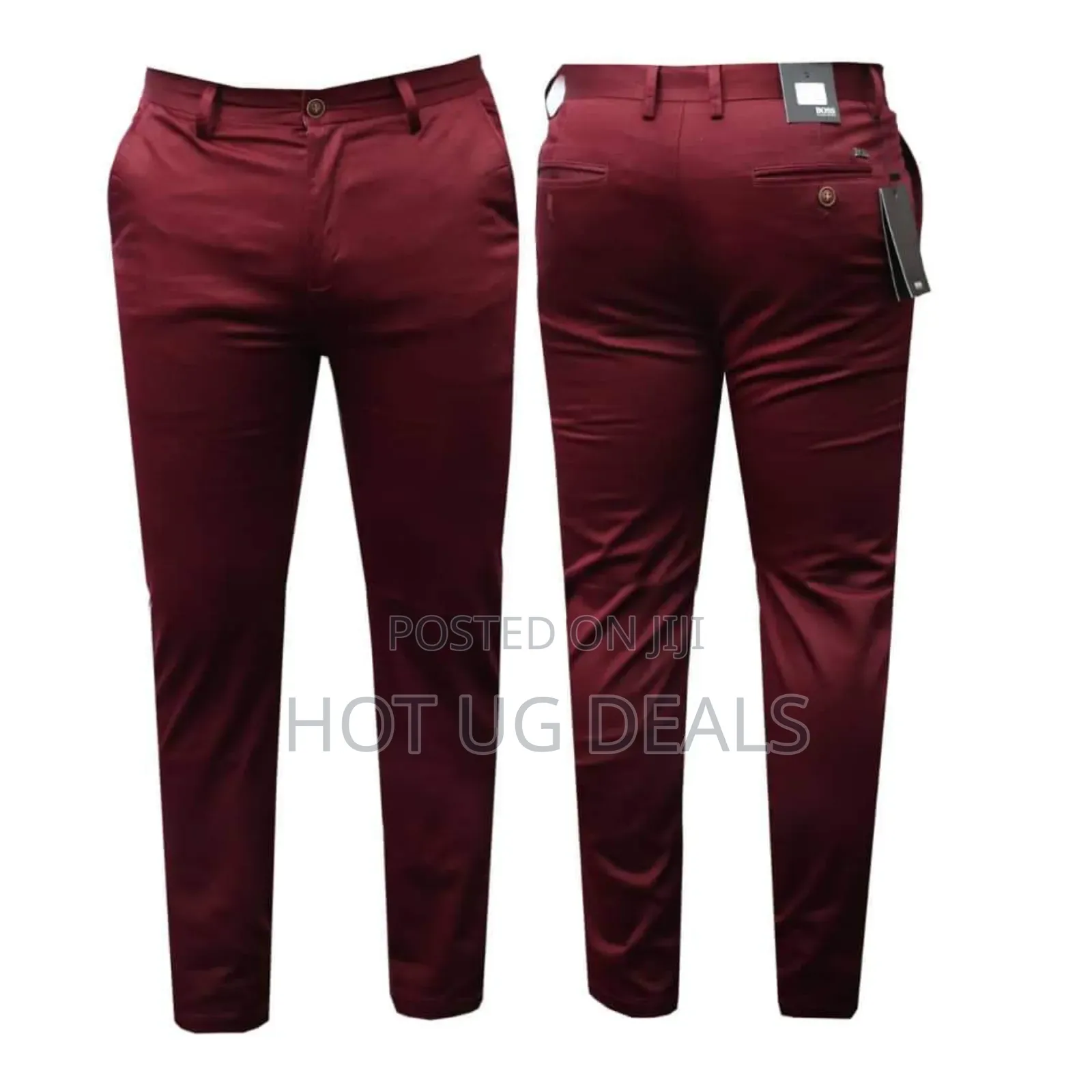 Stretcher Khaki Trouser - Maroon