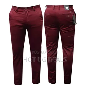 Stretcher Khaki Trouser - Maroon