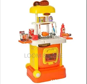 2in1 Kids' BBQ Drawer Suitcase Play House