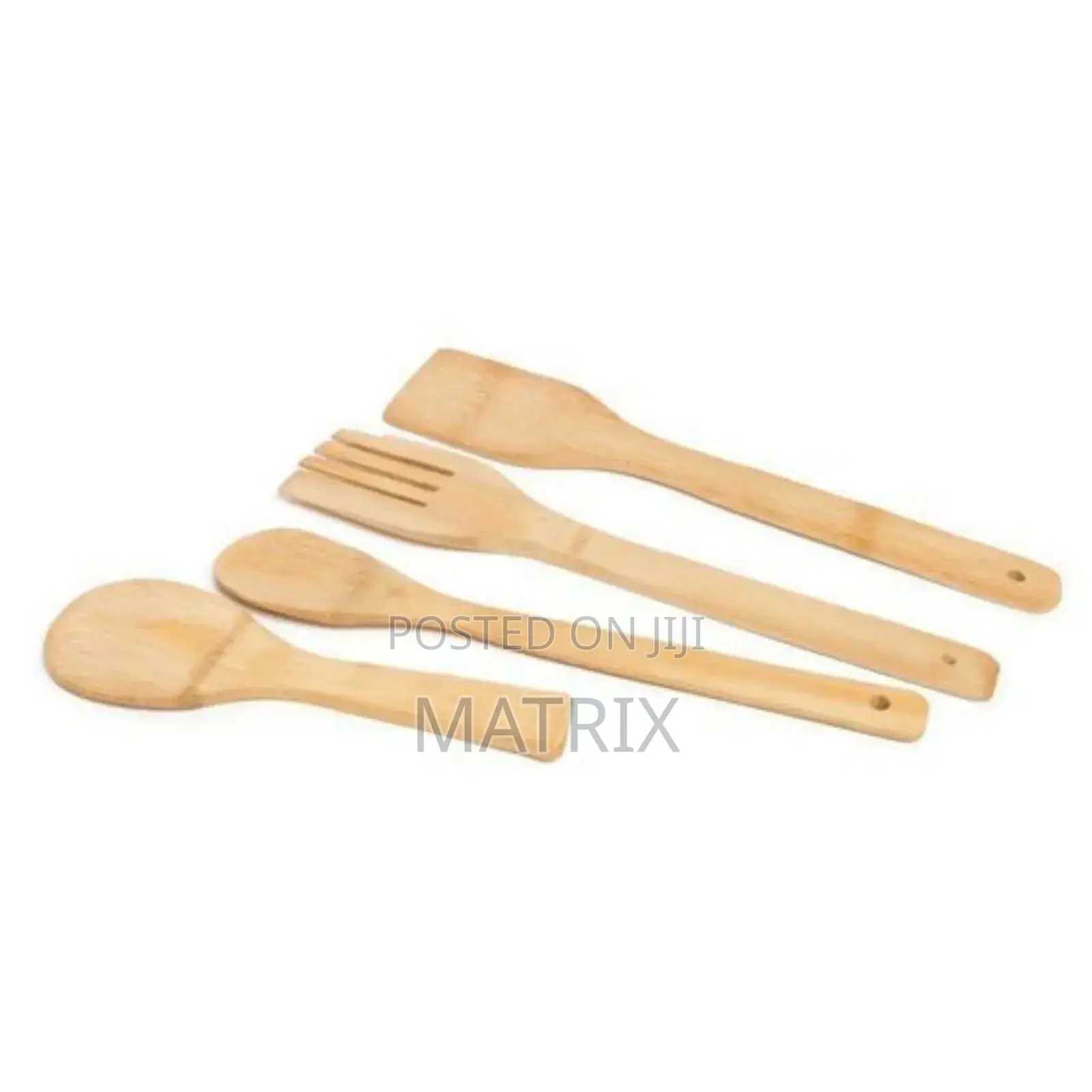 Bamboo Kitchen Cooking Set 5 In 1- Brown