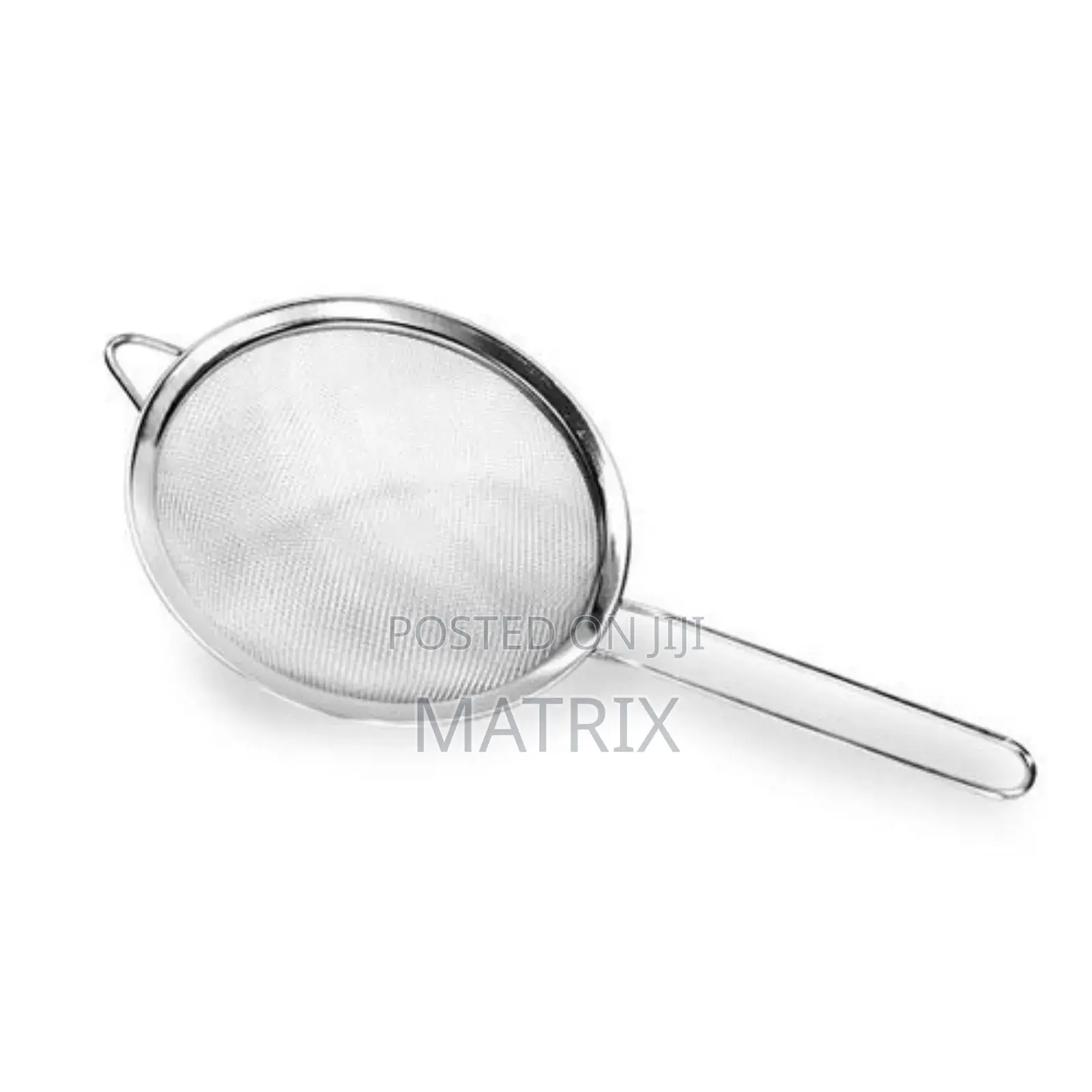 3pcs Big Sieves Fine Mesh Food, Juice Strainers - Silver