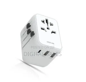 Green Lion 12w Universal Travel Adapter - White