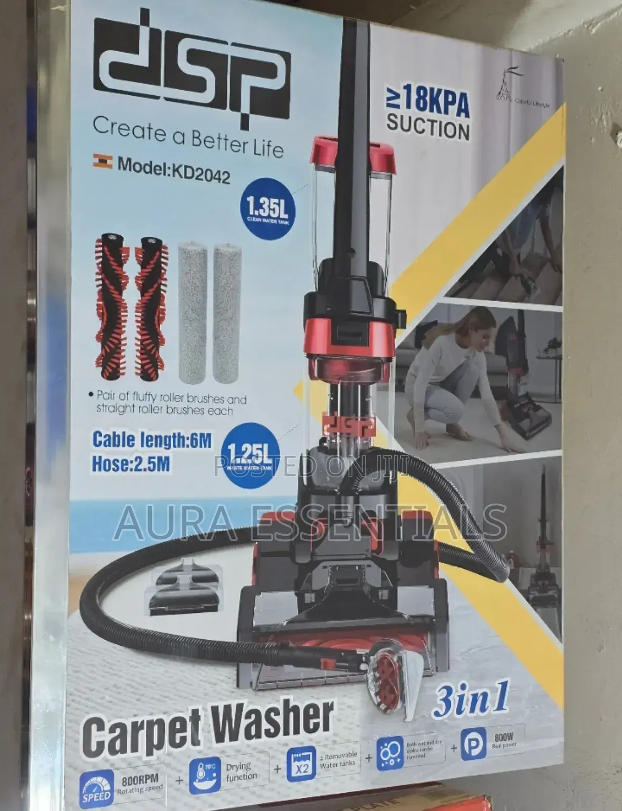 DSP Kd2042 3-in-1 Carpet Washer.