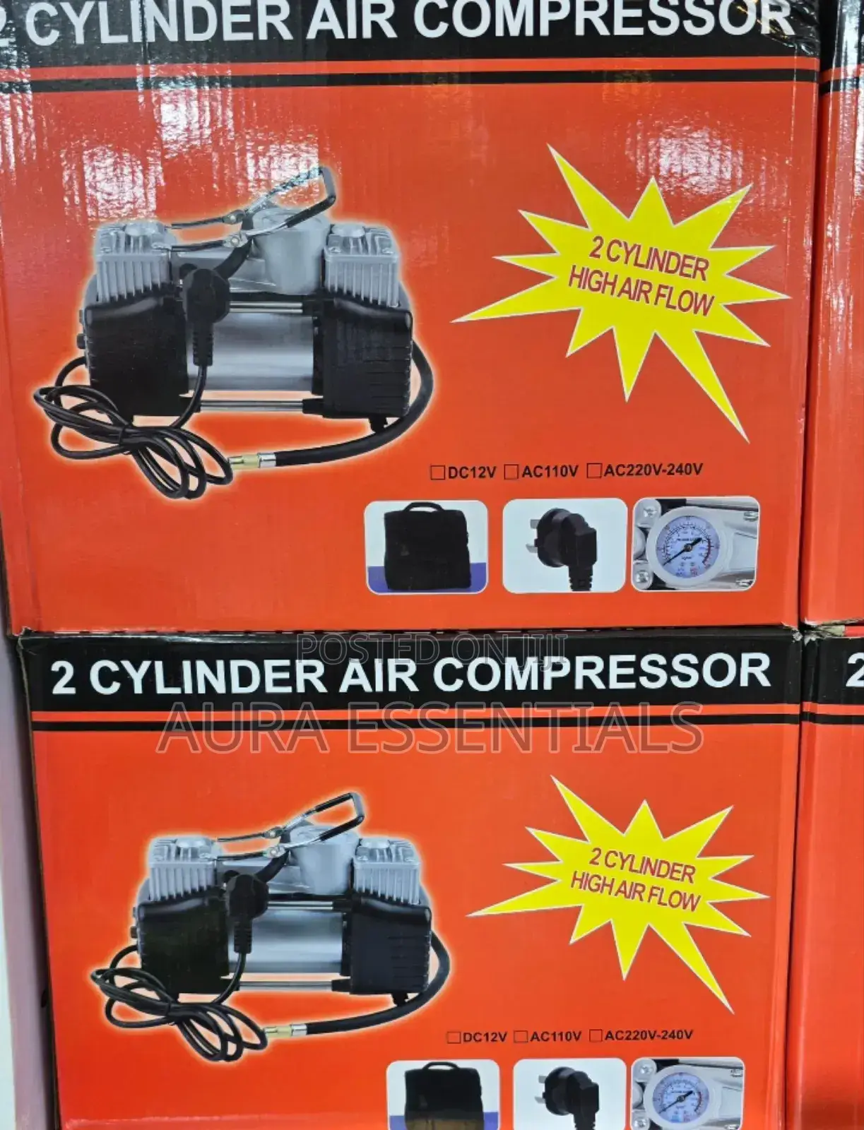 2 Cylinder Portable Air Compressor