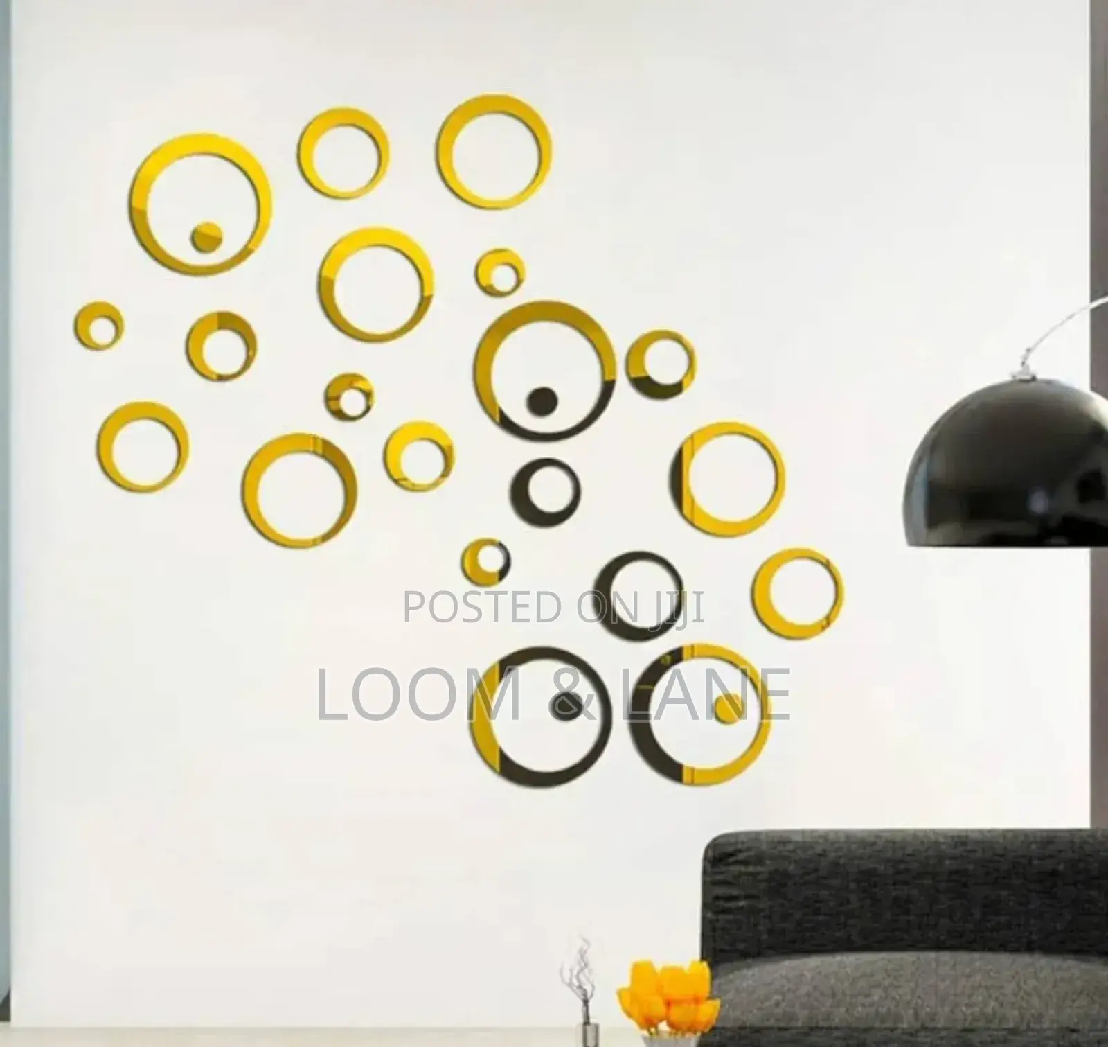 24pcs 3d Acrylics Self-Adhesive Decor Wall Stickers