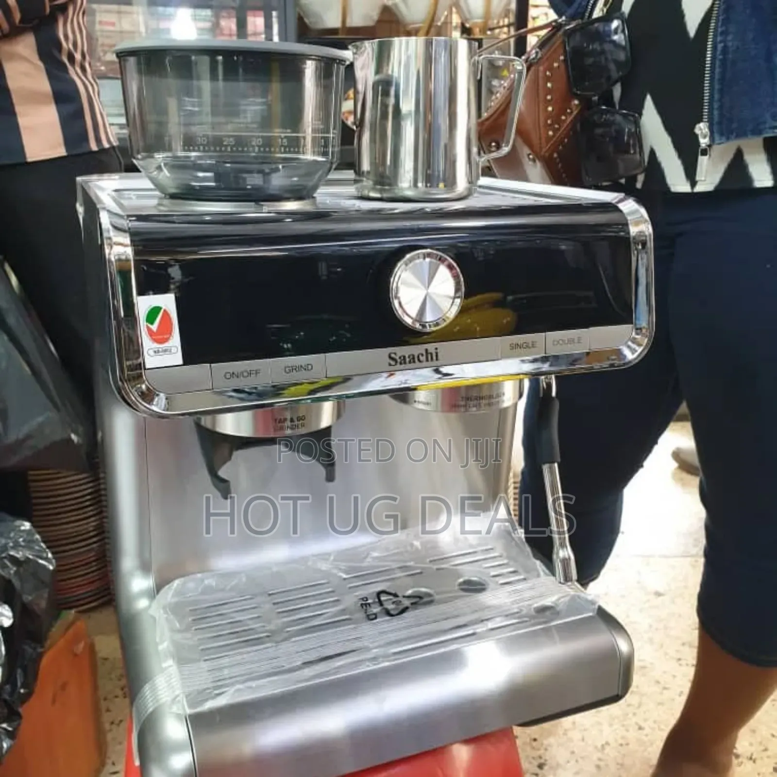Saachi Commercial Coffee Maker With Grinder