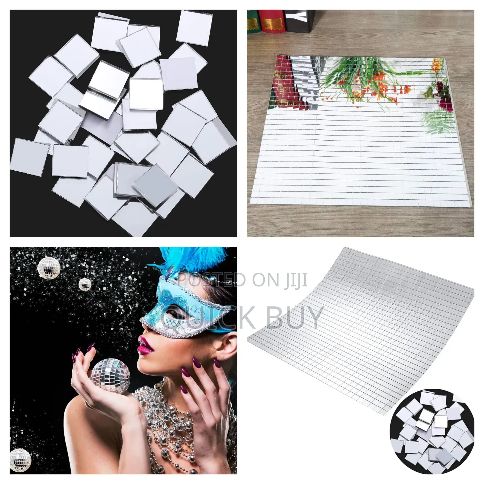 100pcs Self-Adhesive Mini Square Self-Adhesive Stickers