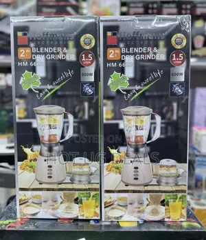 Hoffmans 2 In 1 Blender & Dry Grinder - Cream