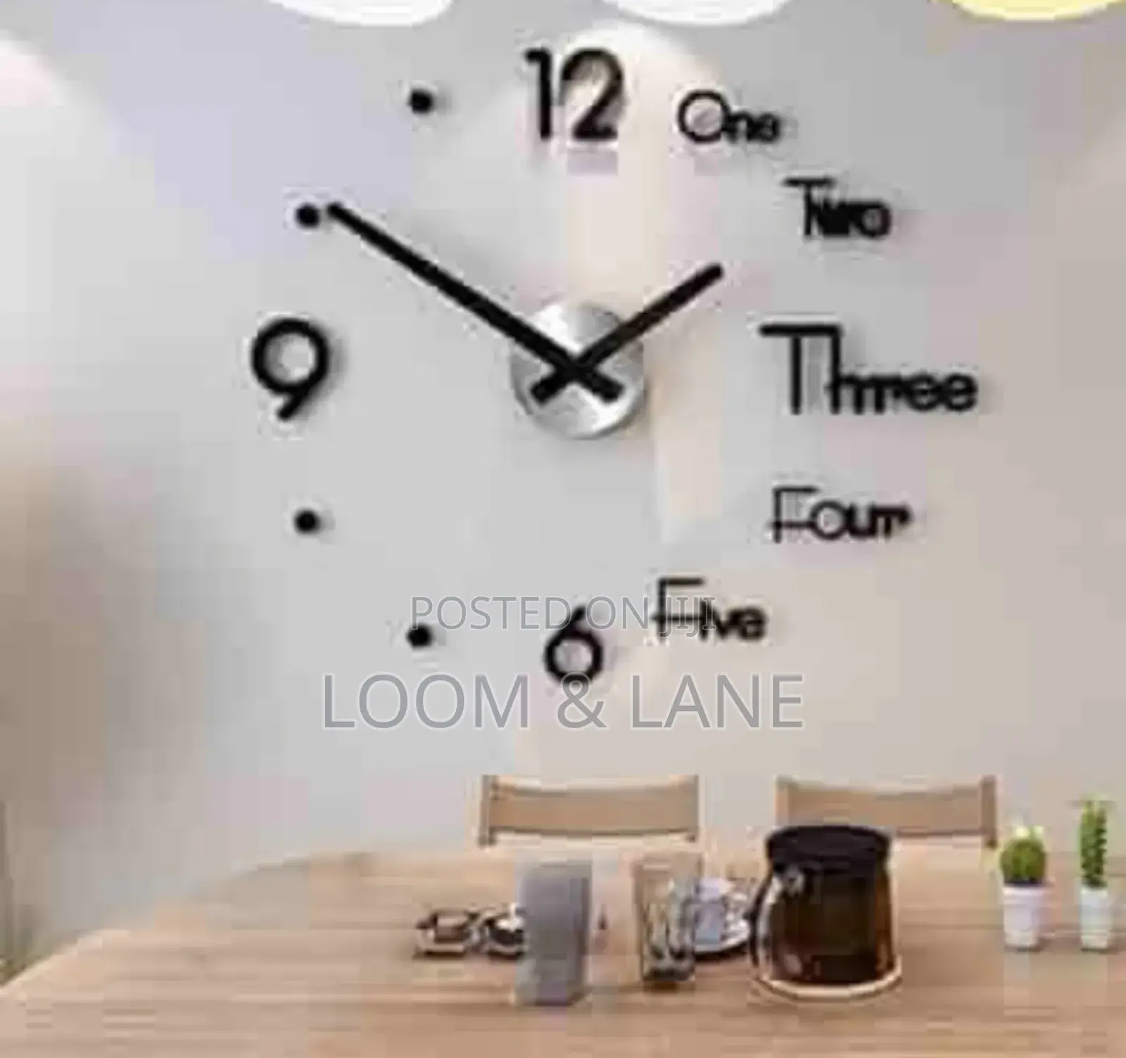Silent Modern Design 3d Wall Clock