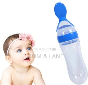 Silicone Baby Bottle Spoon Feeder
