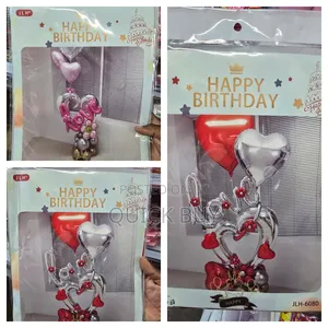New Happy Birthday Foil Balloon Bouquet