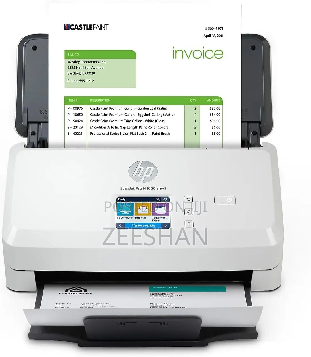 Hp Scanjet Pro N4000 Snw1
