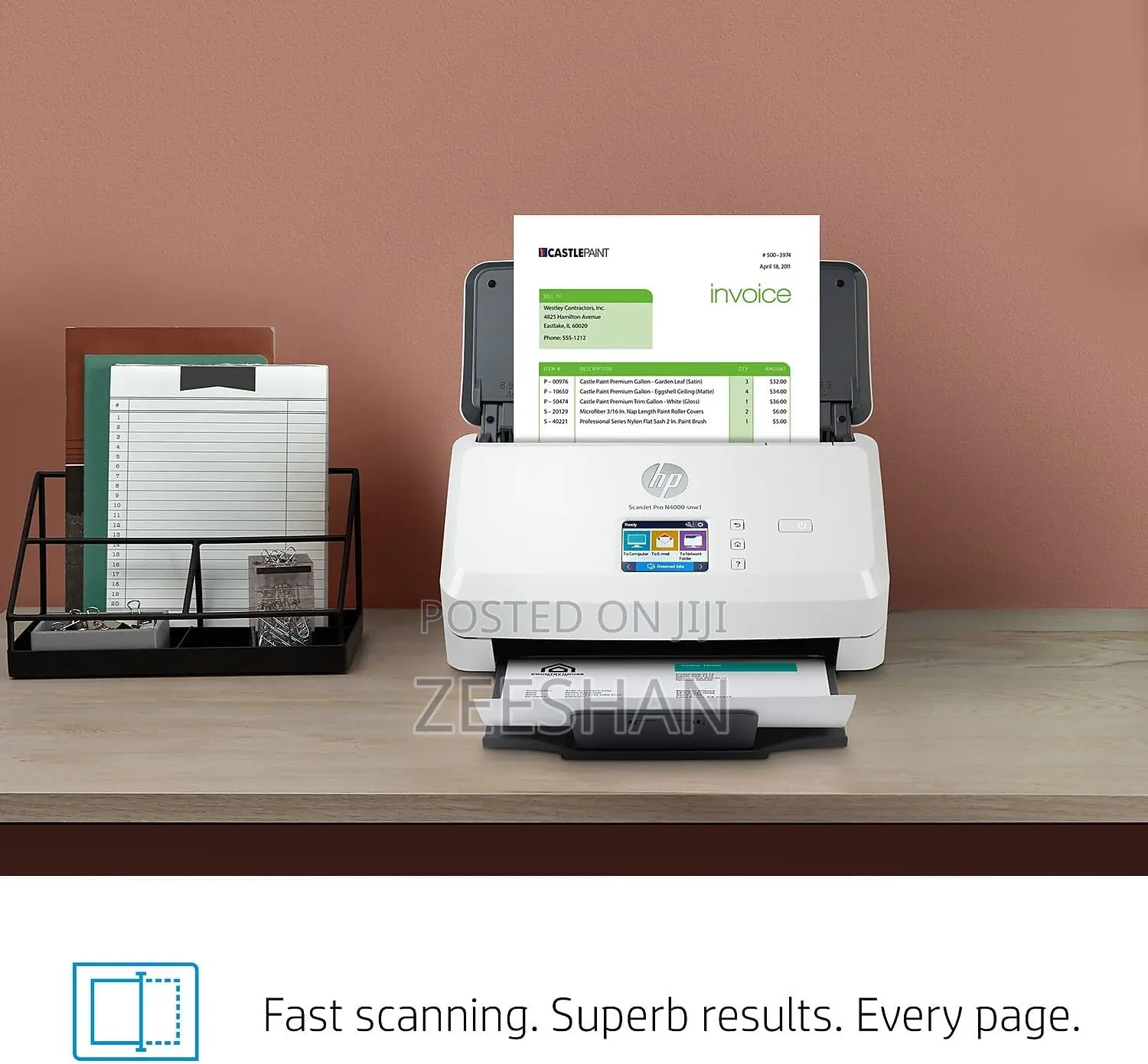 Hp Scanjet Pro N4000 Snw1