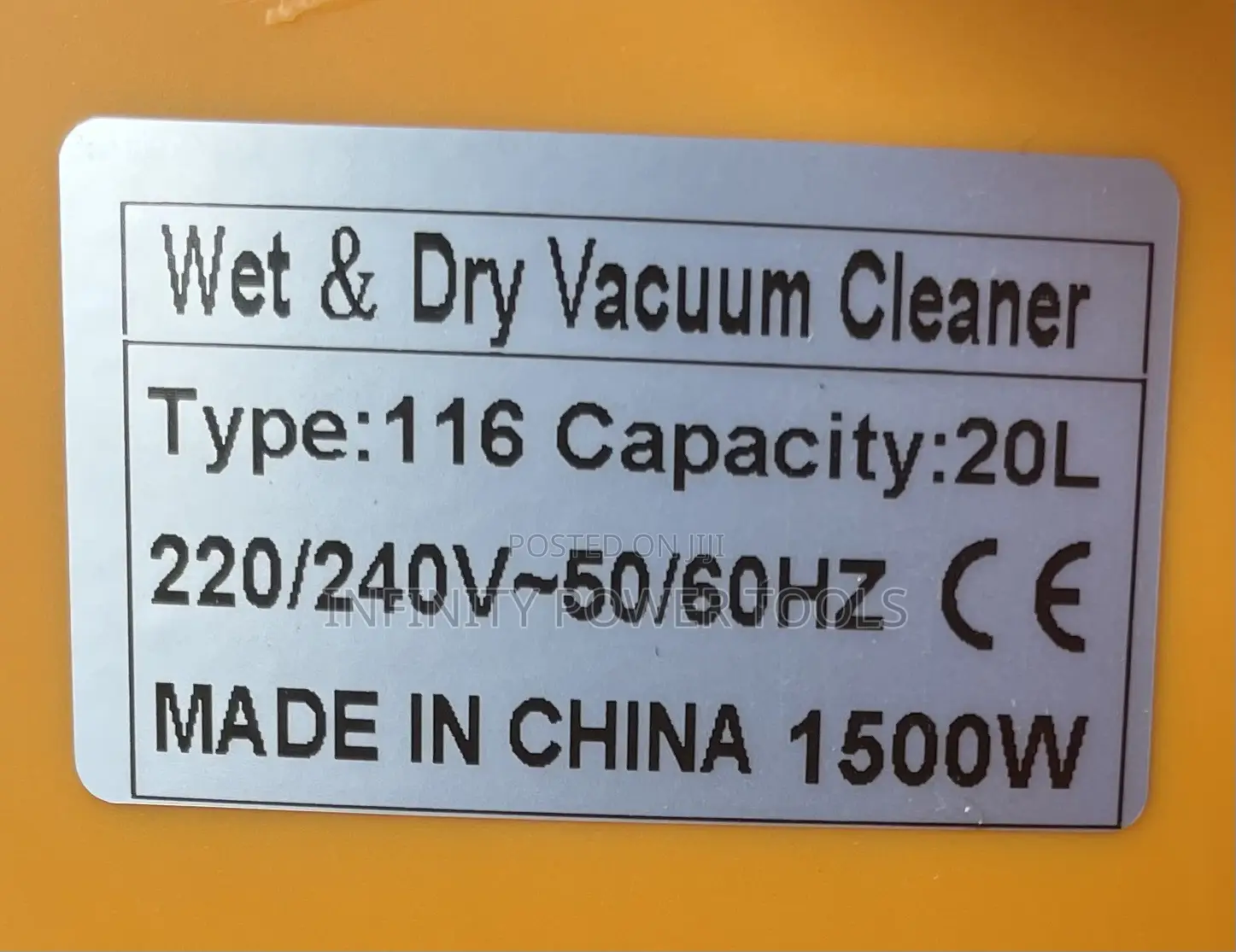 Vacuum Cleaner 20l(Powertech)
