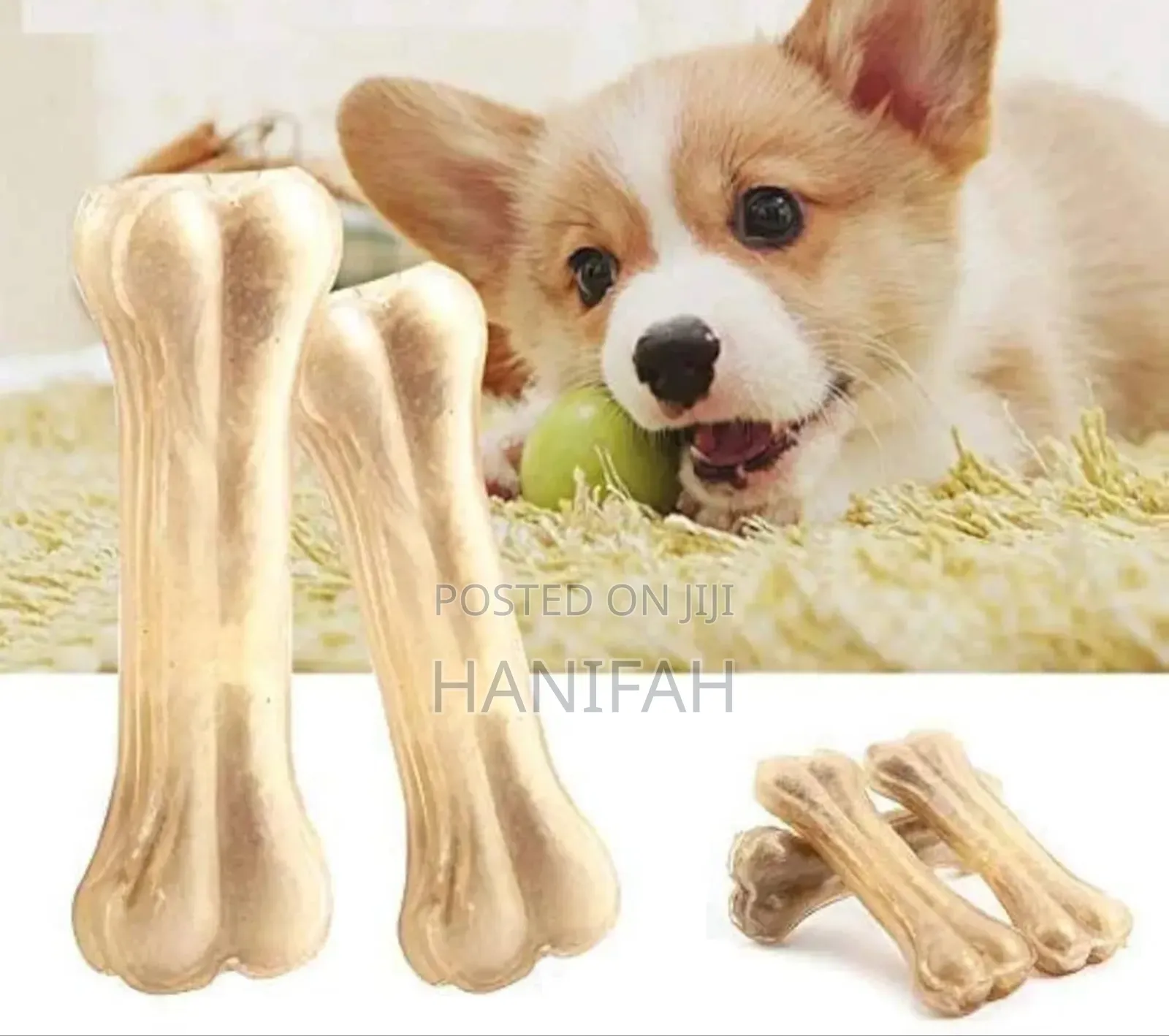 2pcs Bpa Free Dog Chew Bones Toys