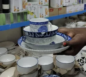 A Set Of Dinner Set (Cups & Plates) - Multicolor