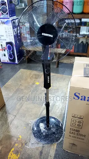 Cortina Black Stand Fan.