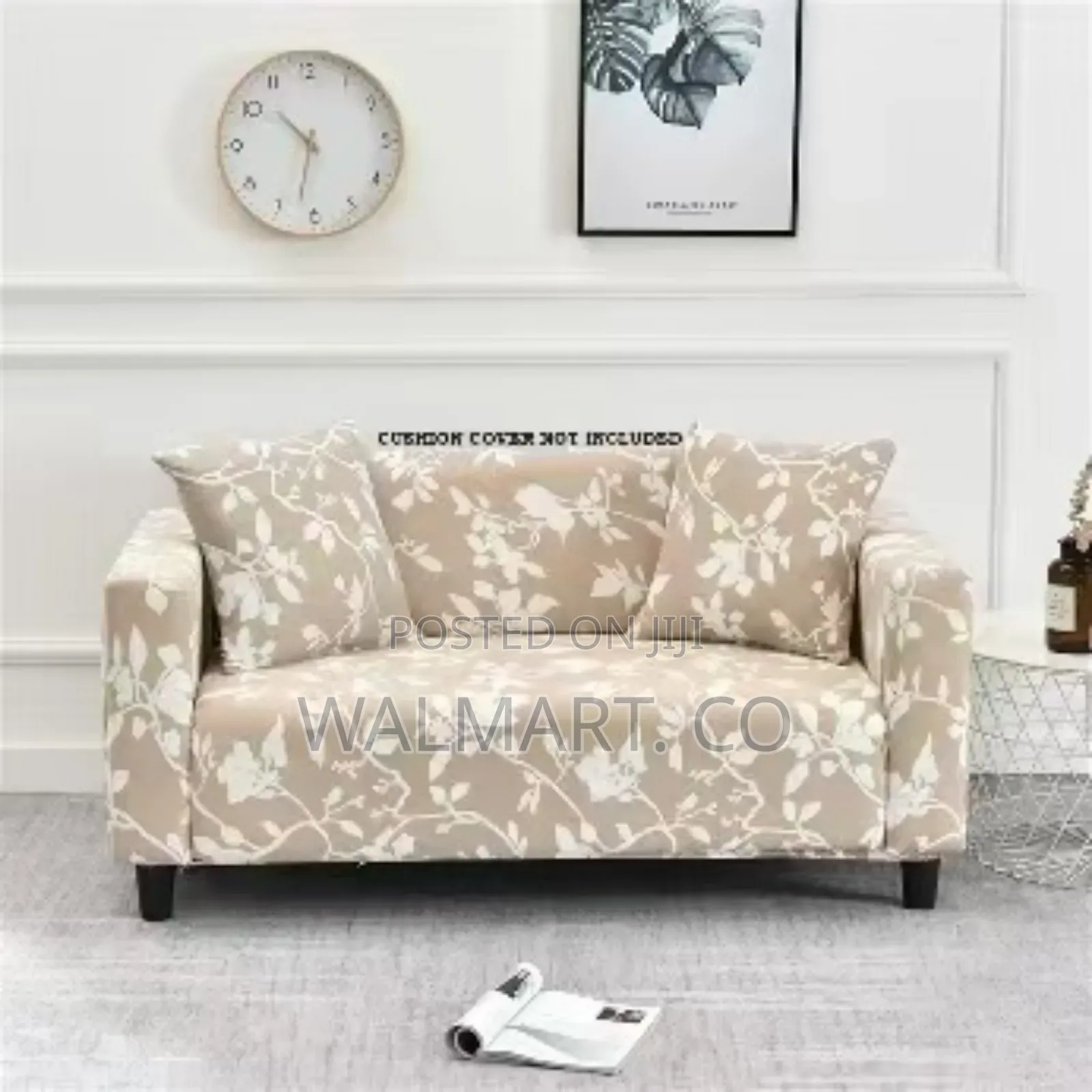 Triple Seater Sofa With a Floral Pattern