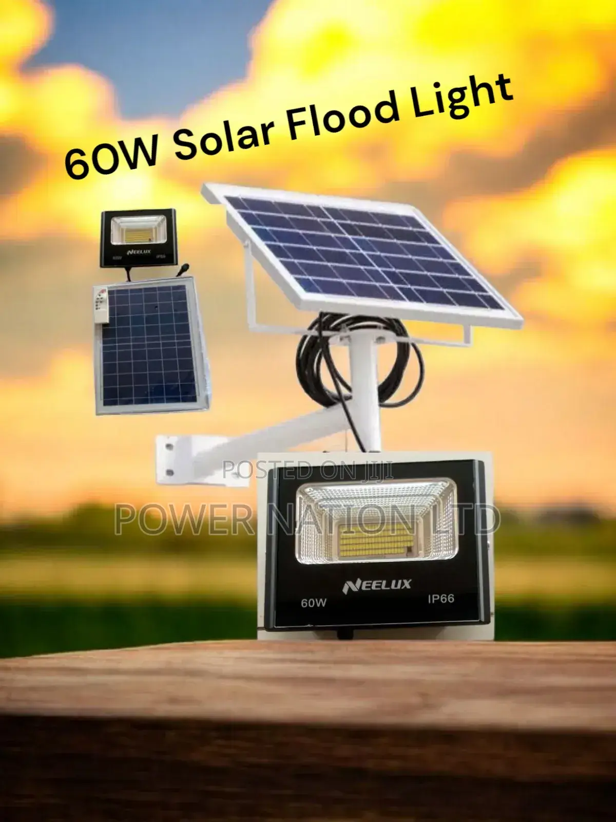 60w Neelux Solar Flood Light Moonlight
