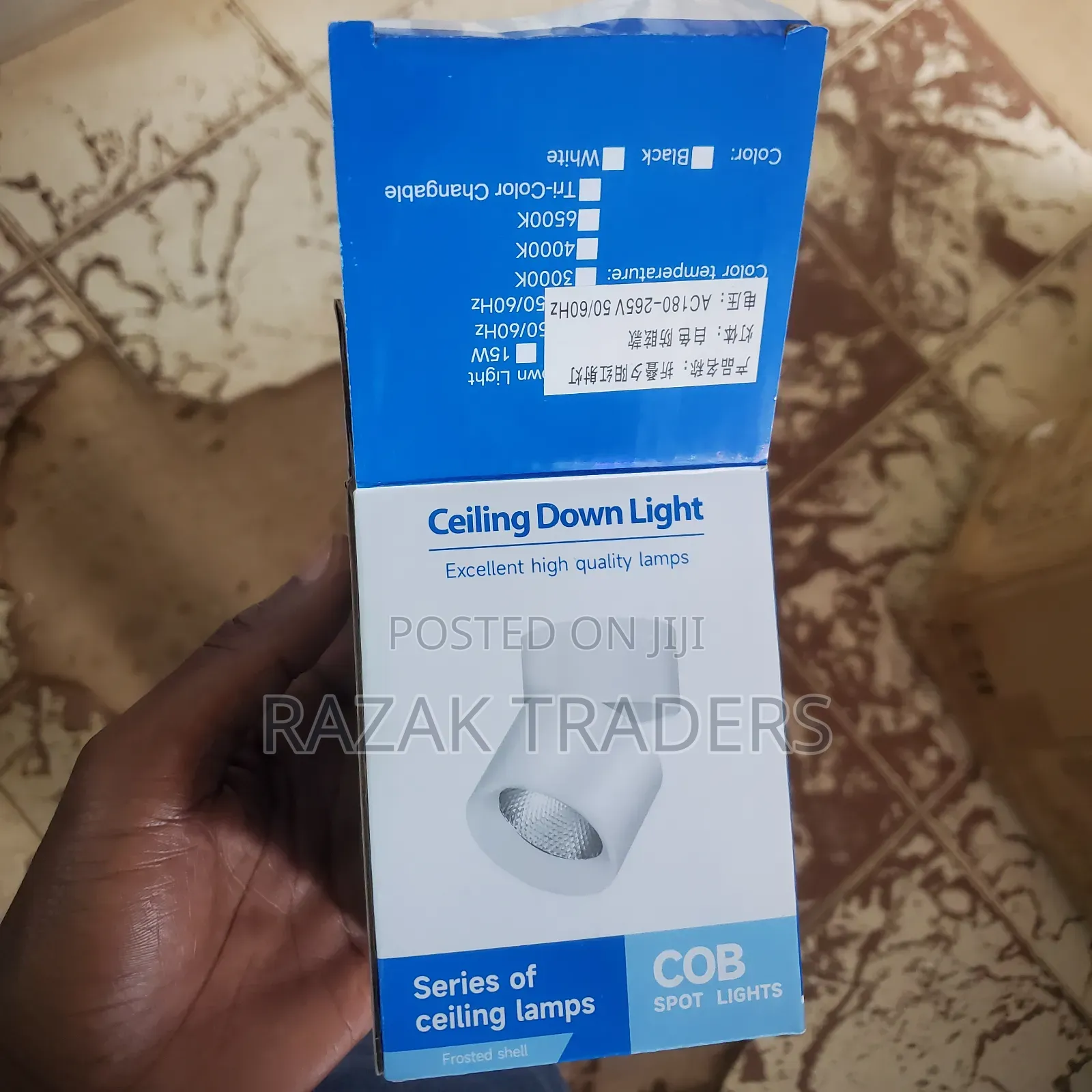 Led Ceiling Spotlight, 15w Cob Downlight With 360° Rotation