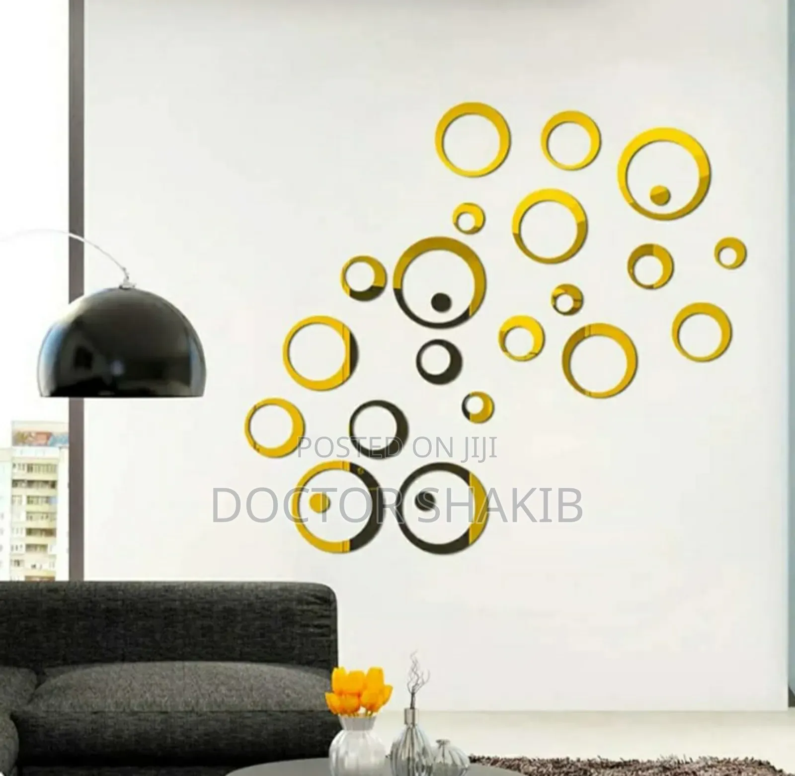 Stylish 3d Acrylic Self-Adhesive Decor Wall Stickers-24pcs