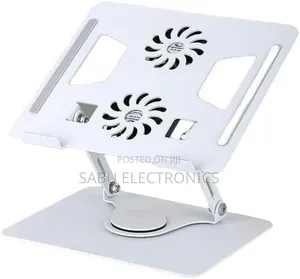 Adjustable Laptop Cooling Stand With Dual Fans -Laptop Stand