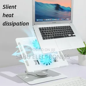 Adjustable Laptop Cooling Stand With Dual Fans -Laptop Stand