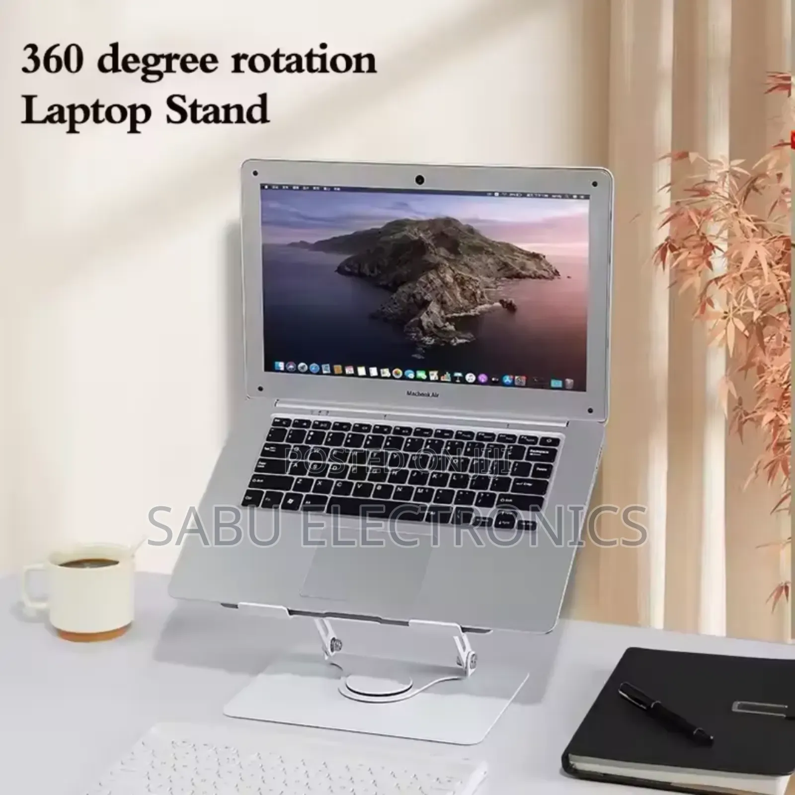Adjustable Laptop Cooling Stand With Dual Fans -Laptop Stand