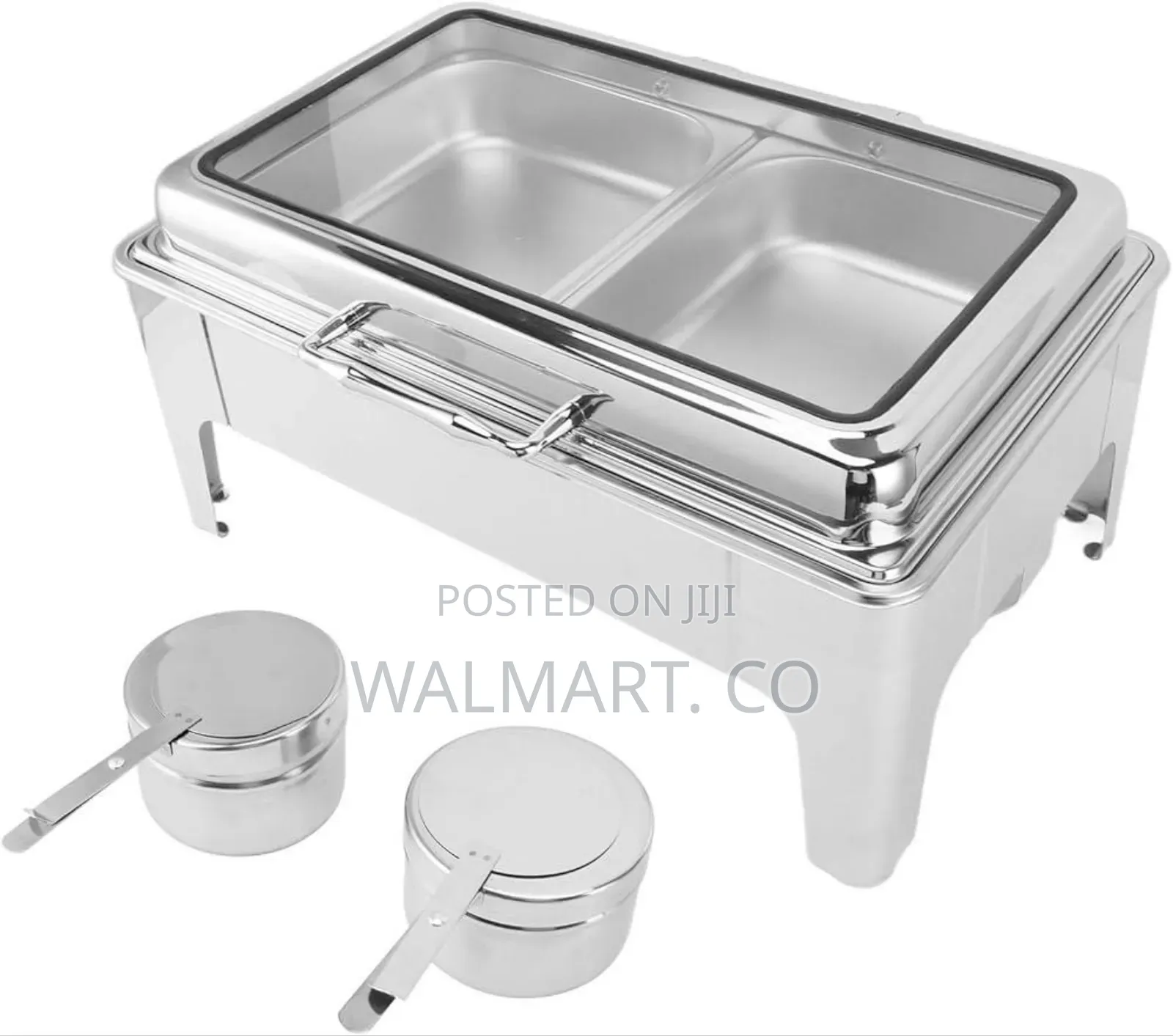 2 Compartment Stainless Steel Chafing Dish/Food Warmer