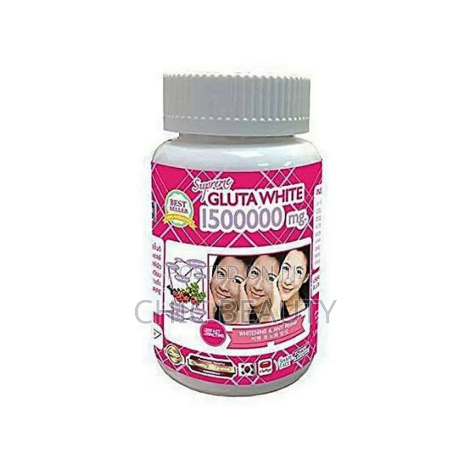 Gluta White Supreme Glutathione White 30 Soft Gels.