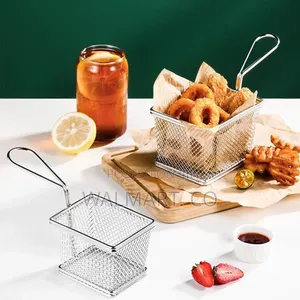Portable Stainless Steel French Fries/Chips Serving Basket