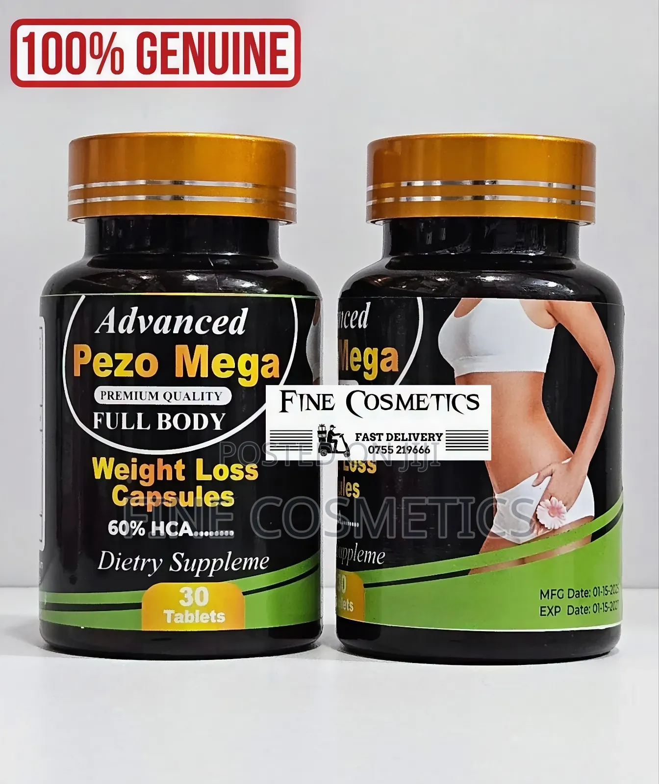 Pezo Mega Advanced Weight Loss Slimming Fat Burner Capsules