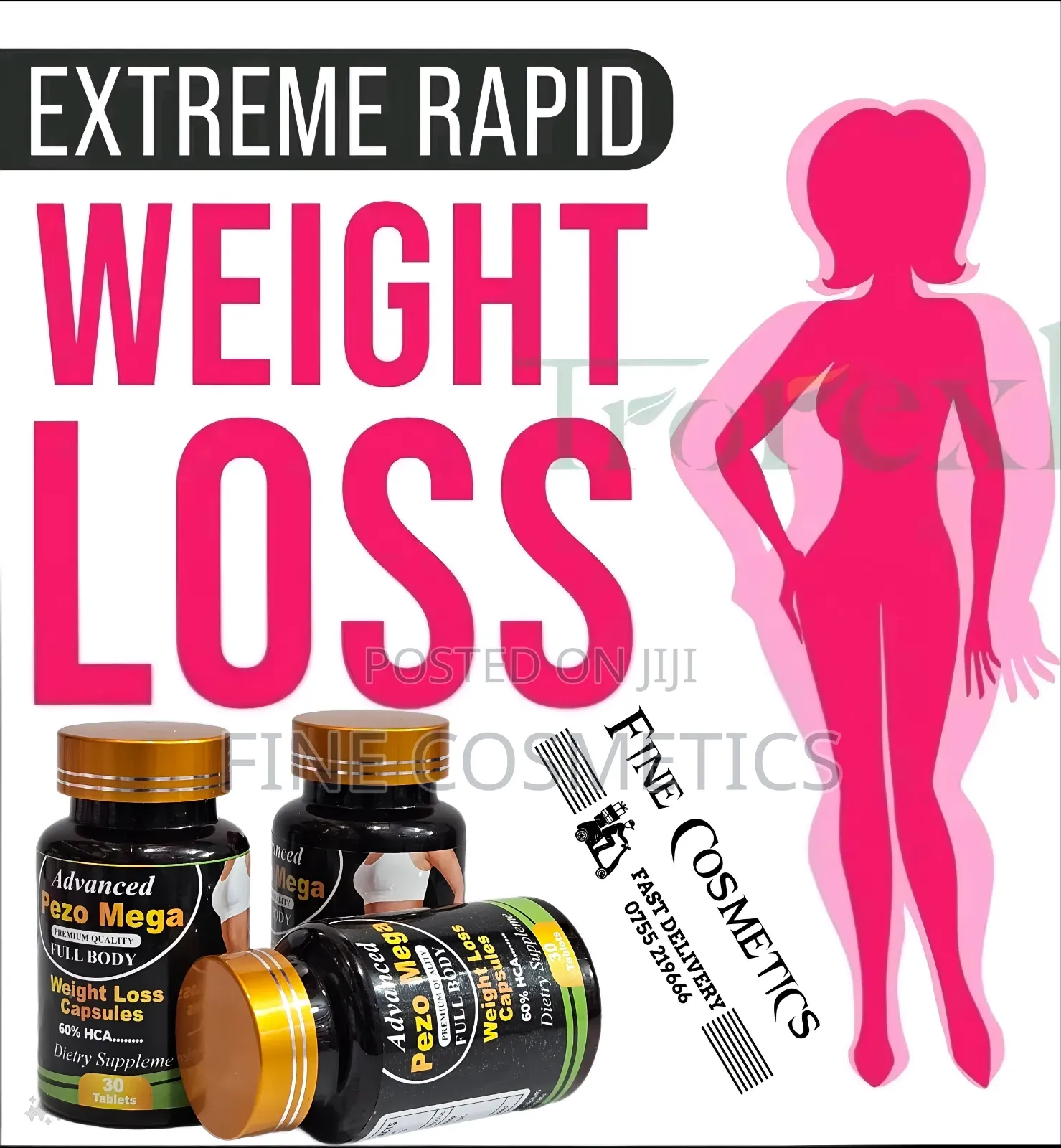 Pezo Mega Advanced Weight Loss Slimming Fat Burner Capsules