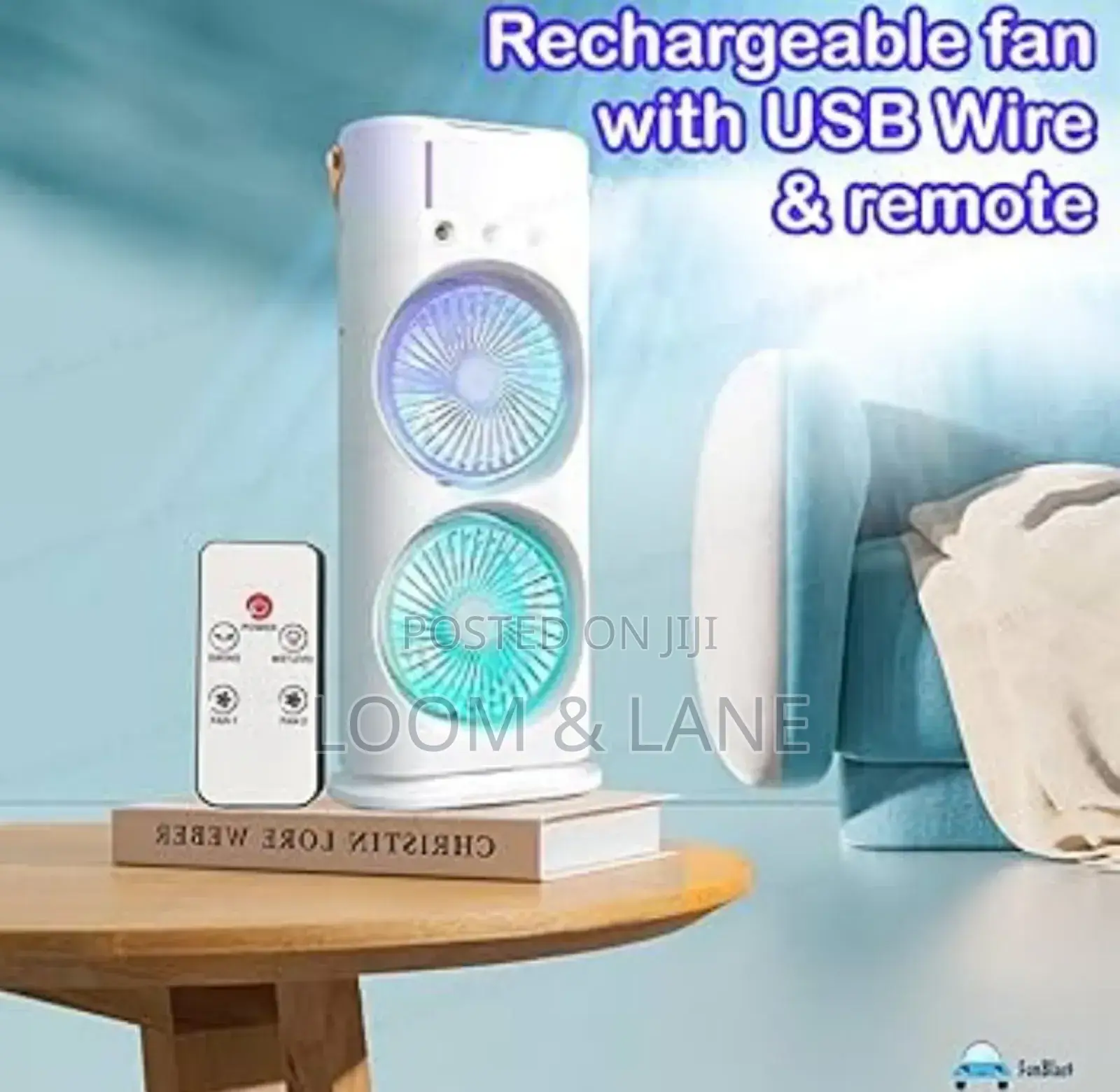 Portable Mini Double Fan Air Cooler