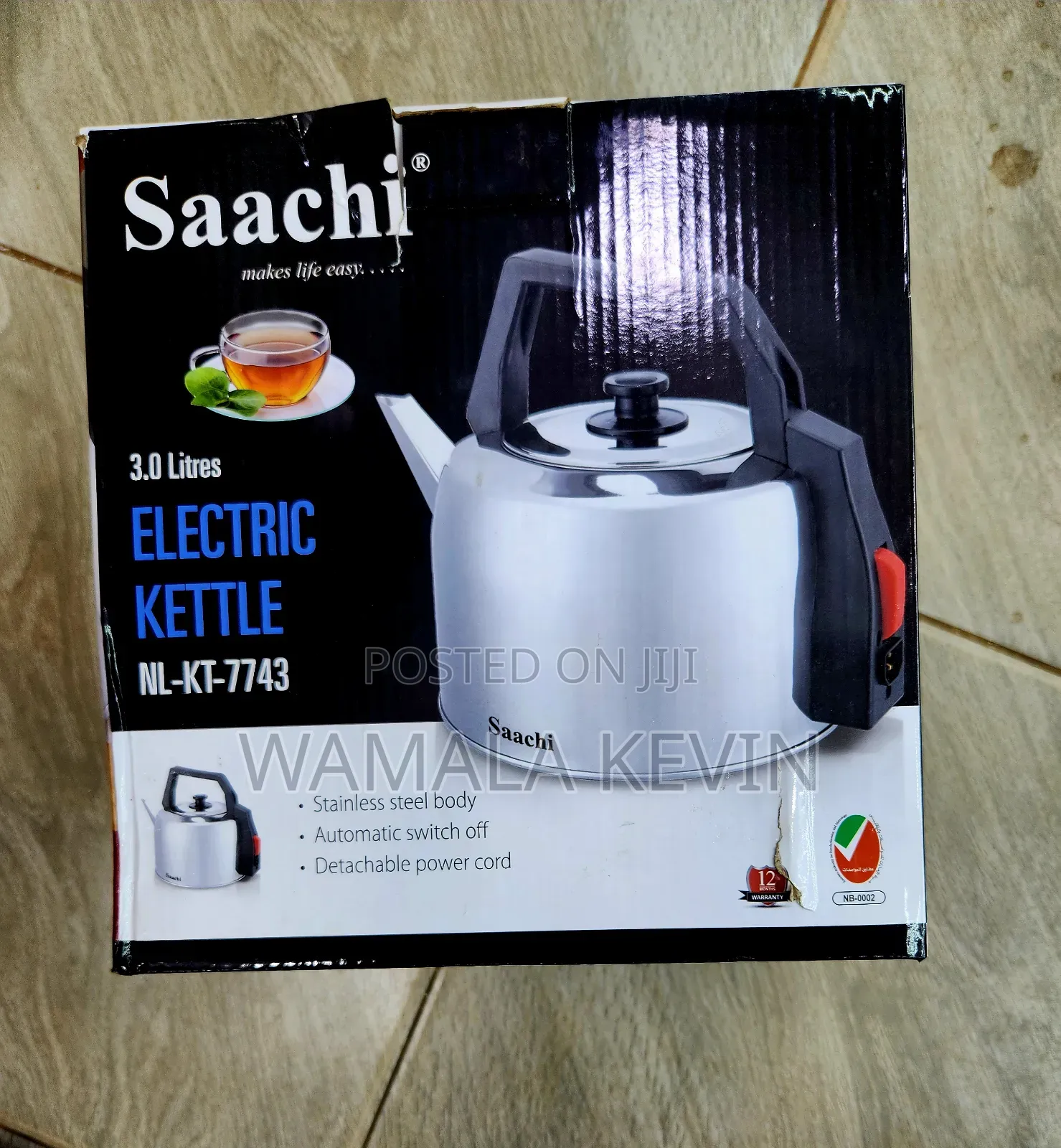 Electric Kettle 3.0l Saachi