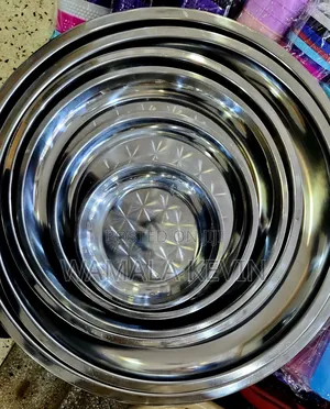Serving Tray 35cm Stainless Steel 6pcs