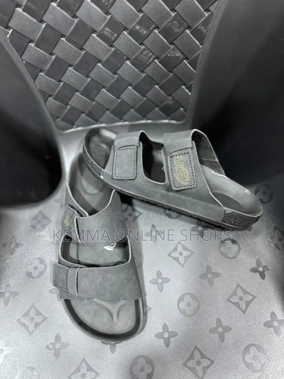 Slip on Leather Strap Sandals