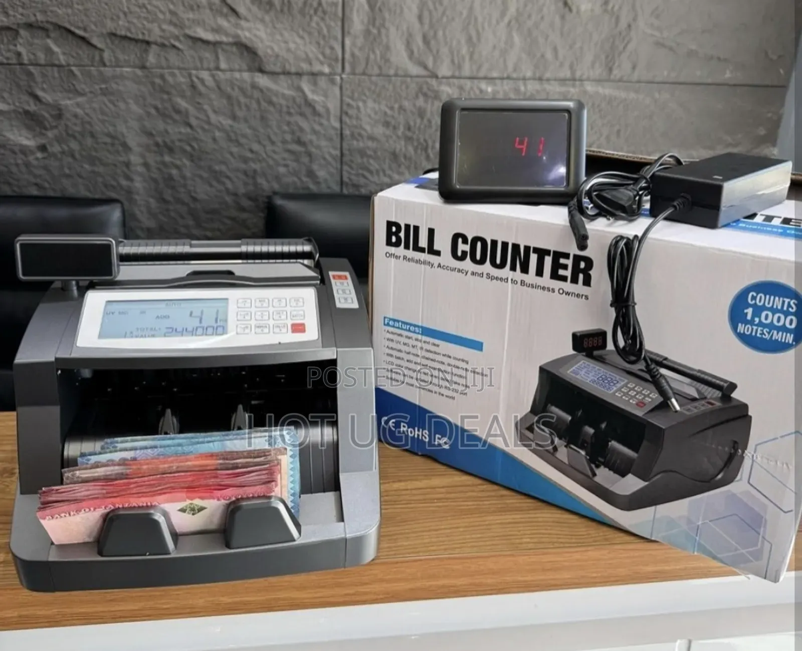 Bill Counter Money Counting Machine With Fake Note Detector