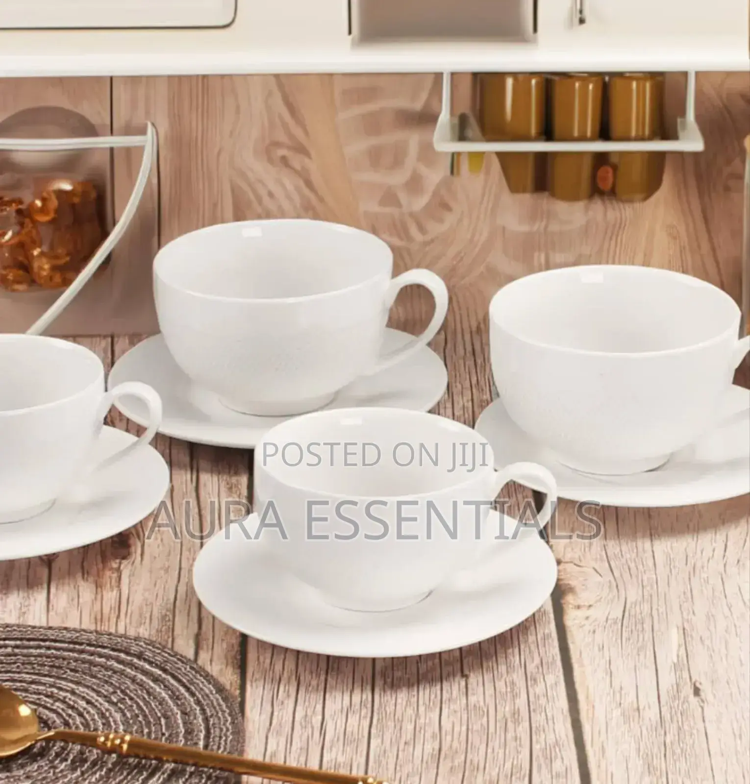 6pcs Cappuccino Cup and Saucer Set