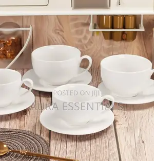 6pcs Cappuccino Cup and Saucer Set