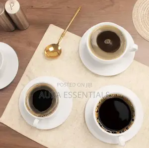 6pcs Cappuccino Cup and Saucer Set