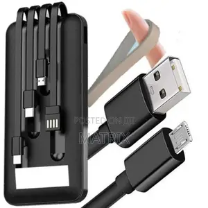 10000mah 5 in 1 Portable Power Bank Charger With Fast Usb