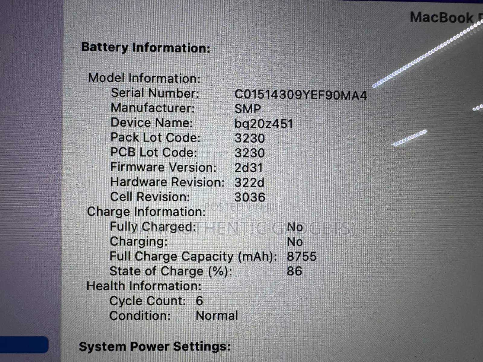 Laptop Apple MacBook Pro 2015 16GB Intel Core I7 SSD 256GB