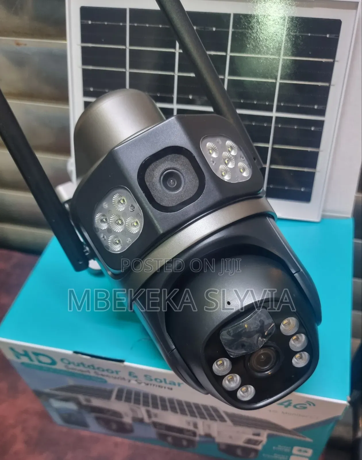 Wifi Solar Camera 4g Double Lens Security Camera Outdoor