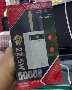 50000mah Power Bank Fast Charging 22.5w Aldeepo