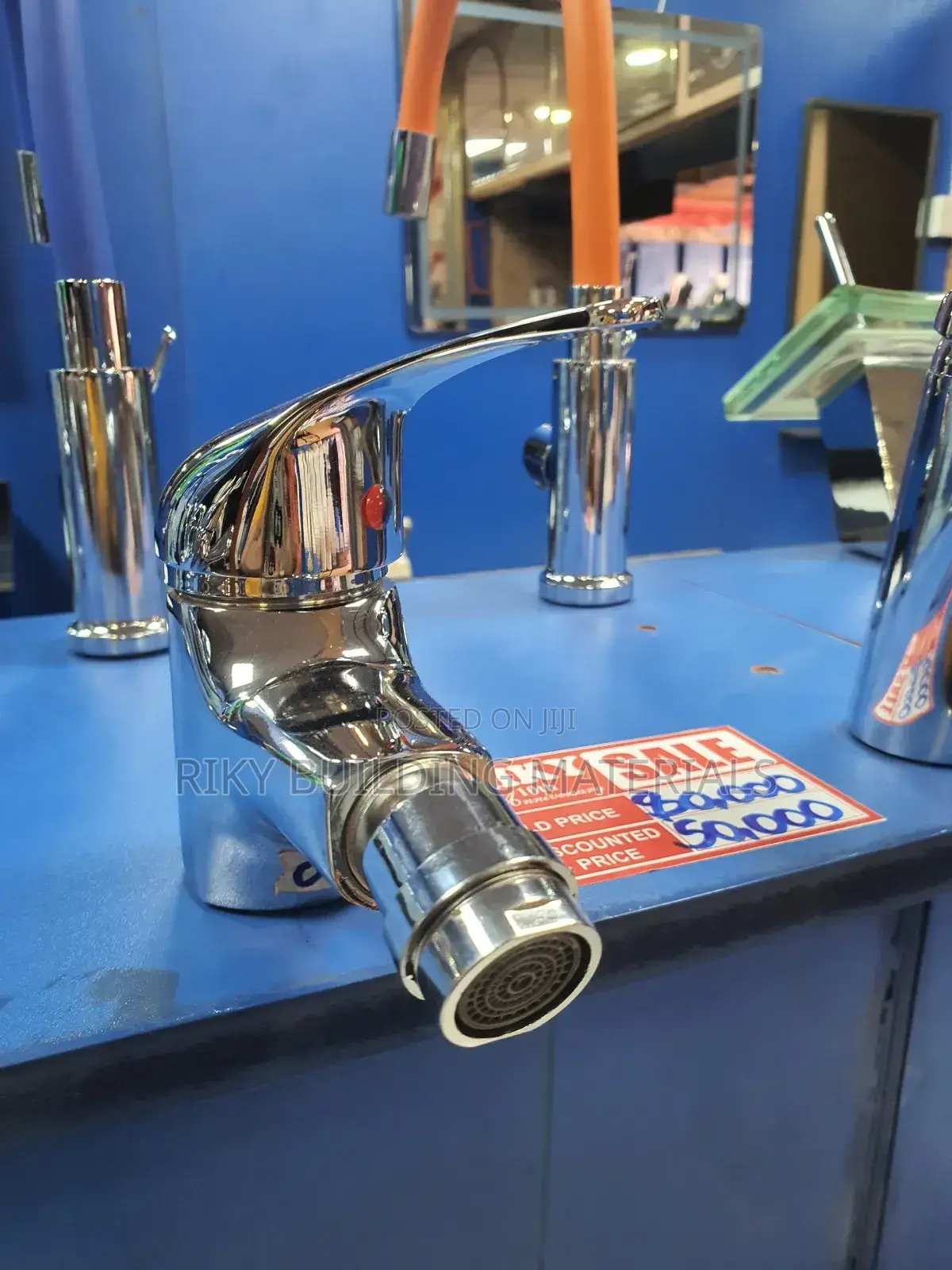 Basin Mixer From Down Silver
