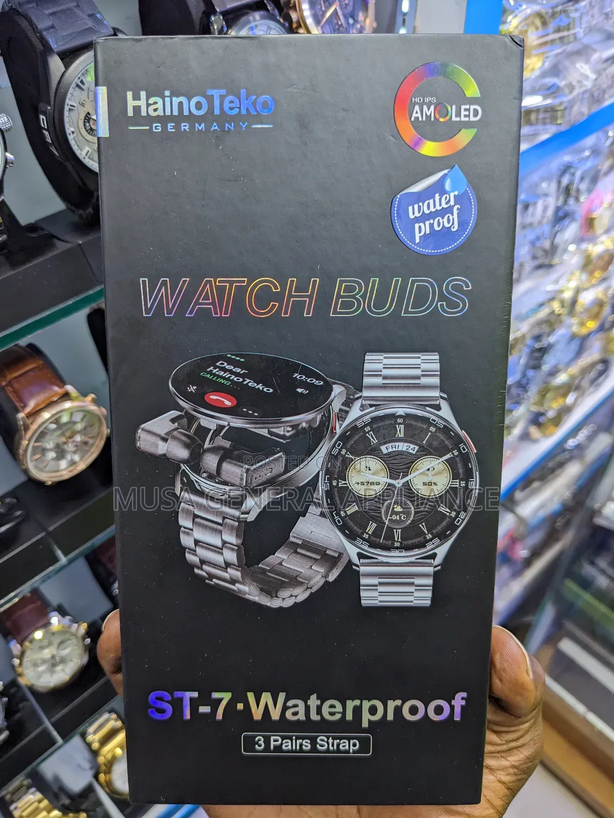 Waterproof Smart Watch With 3 Pair Strip