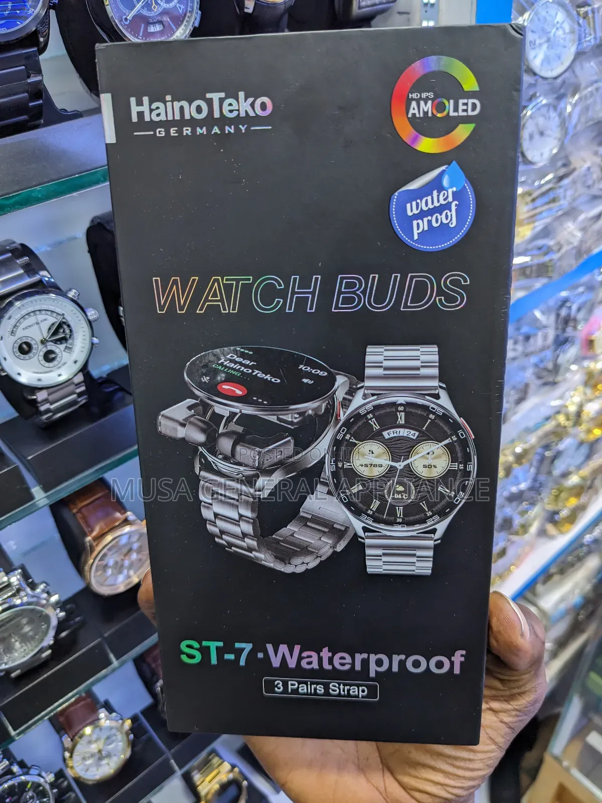 Waterproof Smart Watch With 3 Pair Strip